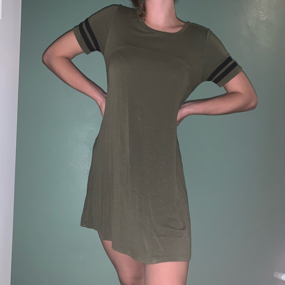 Sporty tee shirt dress
